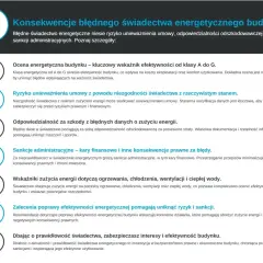 Błędne świadectwo energetyczne to ryzyko unieważnienia umowy, odszkodowań i sankcji. Prawidłowe świadectwo kwalifikacyjne e chroni przed konsekwencjami prawnymi.