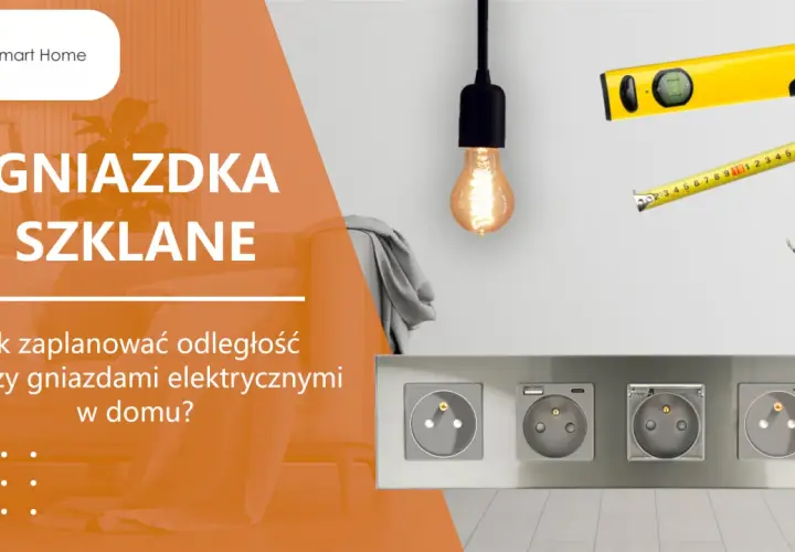 Planowanie rozstawu puszek pod ramkę z gniazdkami elektrycznymi. Miarka i poziomica pomogą w precyzyjnym montażu.