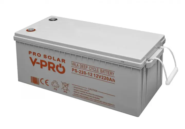 Akumulator do PV V-PRO 12V220Ah, idealny do magazynowania energii słonecznej.