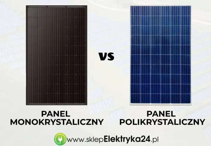 Porównanie: czarny panel monokrystaliczny vs niebieski polikrystaliczny. Jaka instalacja fotowoltaiczna do domu?