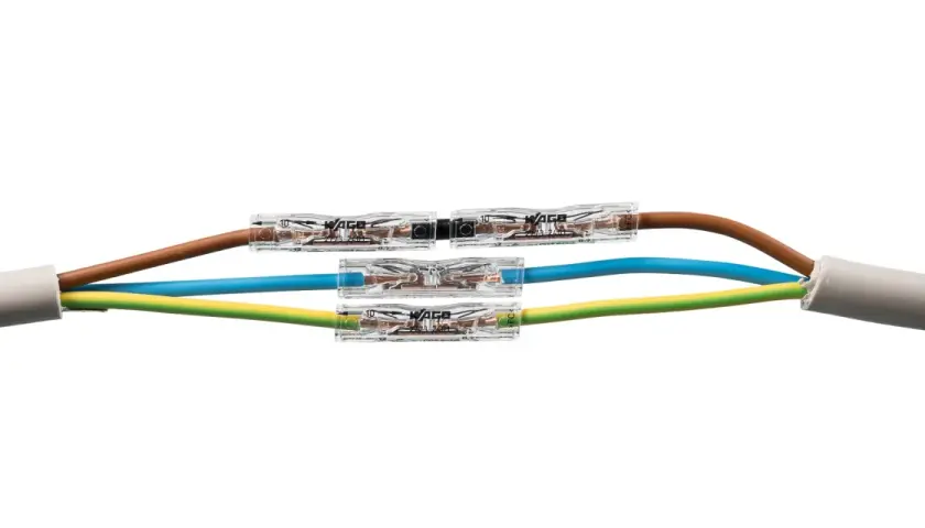 Szybkie i bezpieczne łączenie przewodów, jak przedłużyć kabel elektryczny za pomocą złączek WAGO.