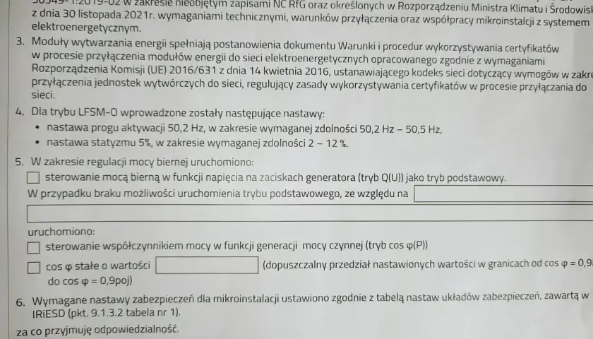 Formularz zgłoszenia rozbudowy instalacji fotowoltaicznej tauron. Dokument zawiera wymogi techniczne i zasady przyłączenia mikroinstalacji do sieci.