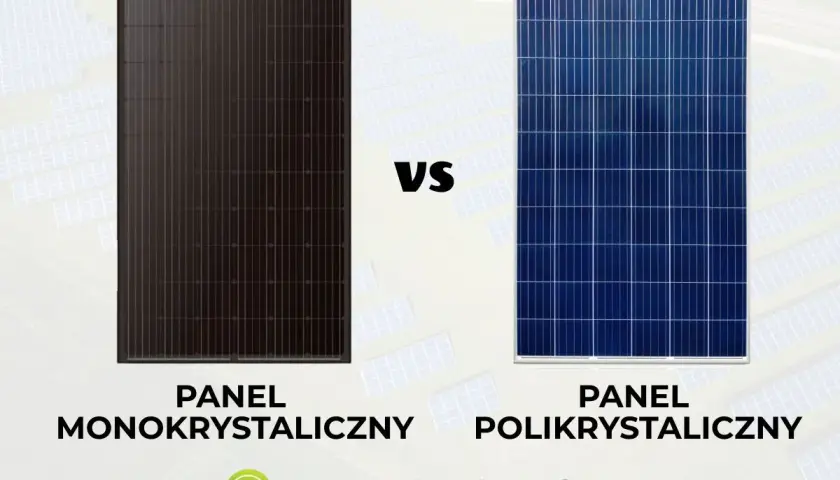 Porównanie: czarny panel monokrystaliczny vs niebieski polikrystaliczny. Jaka instalacja fotowoltaiczna do domu?