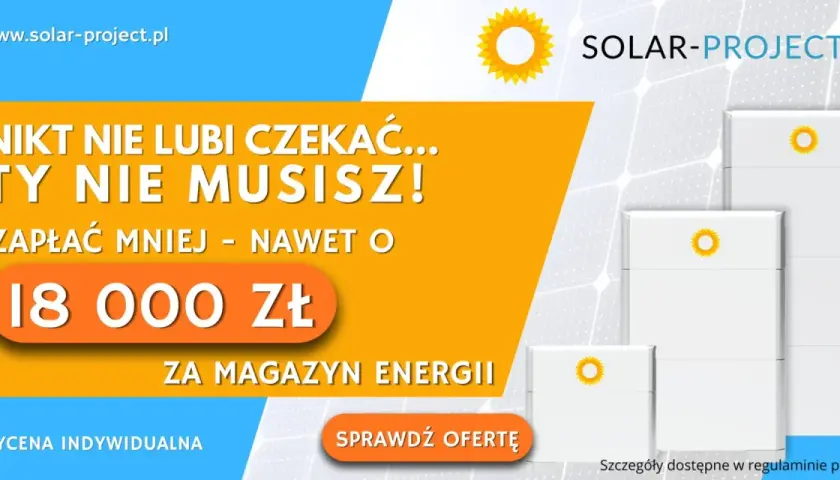 Oszczędź nawet 18 000 zł na magazynie energii z moim prądem 6.0 od Solar-Project. Nie czekaj, sprawdź ofertę!