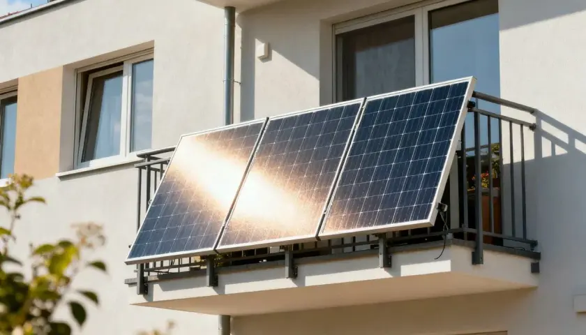 Balkonowa instalacja fotowoltaiczna do 800w łapie promienie słońca, zapewniając czystą energię.
