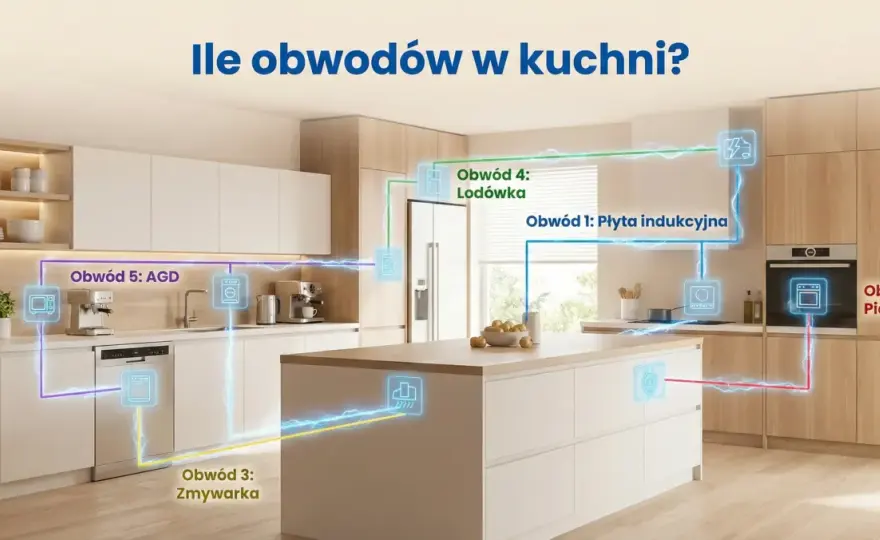 Ile obwodów w kuchni? Zaplanuj bezpieczną instalację!
